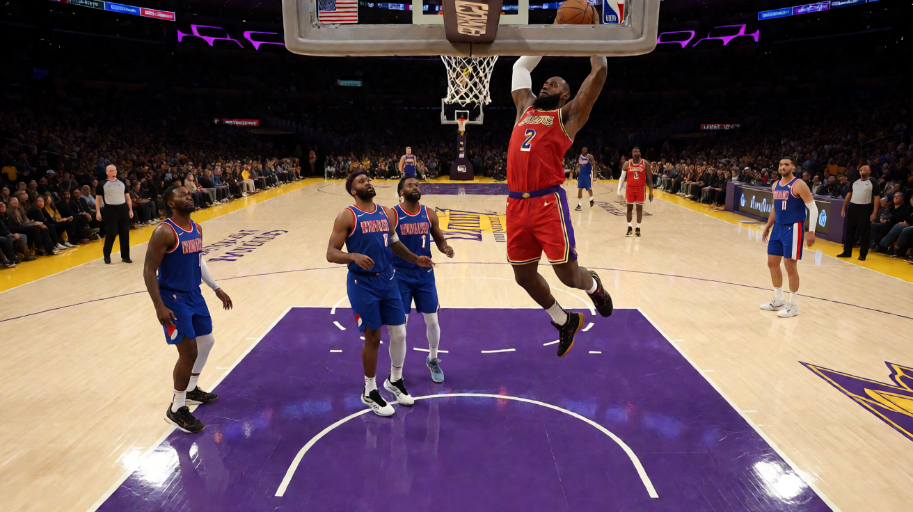 NBA季后赛湖人队比赛精彩瞬间